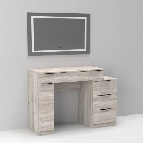 Стол туалетный Трюмо Кристалл, Самоа Дымчатый, 1200/452/847