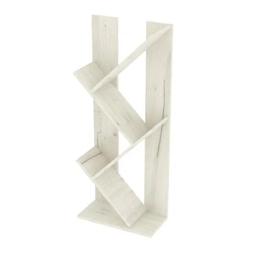 Полка для книг ПК-1, Дуб Крафт Белый, 440/216/1070