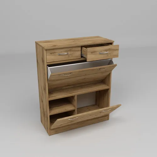 Тумба для обуви №4, Дуб Аппалачи, 800/350/1010