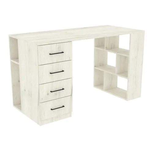 Стіл письмовий Tetris Т-8, Дуб Крафт Білий, 1300/600/760