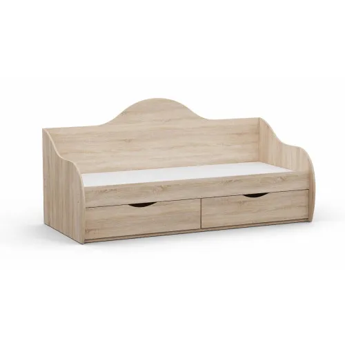 Кровать односпальная L-2, Дуб Сонома, 1932х900х954