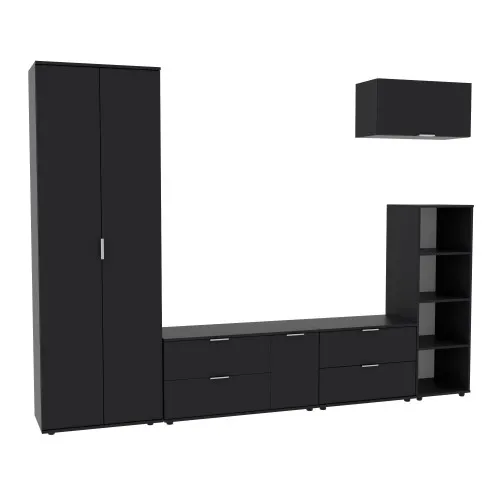 Стенка в гостиную Ketrin-3, Антрацит, 2820х425х2100