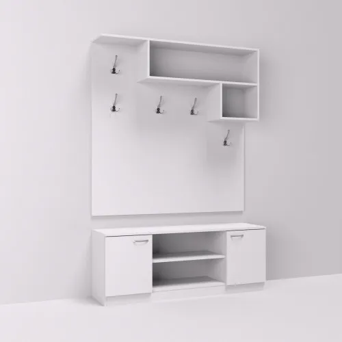 Прихожая ГКШ-10, Белый, 1300/350/1900