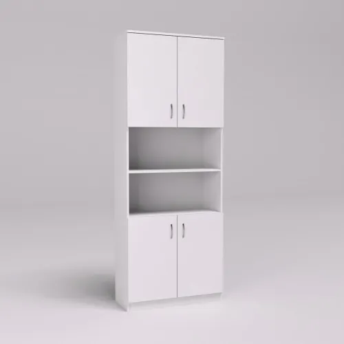 Шкаф офисный ОШ-3, Белый, 800/340/2100