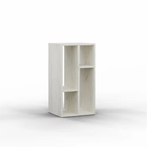 Полка навесная Т-11, Дуб Крафт Белый, 400/300/760