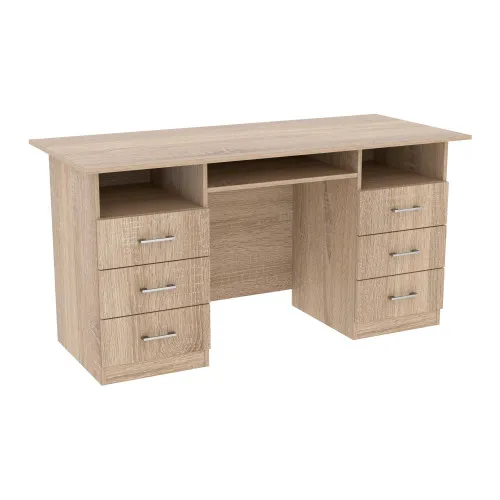 Стол офисный ОСП-4, Дуб Сонома, 1500/600/760