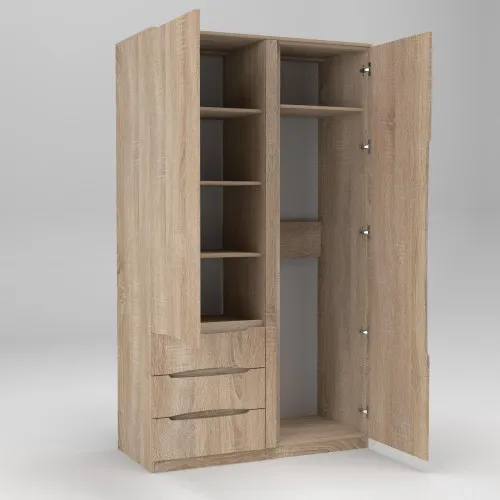 Шкаф Дельта 1, Дуб Сонома, 1200х550х2100