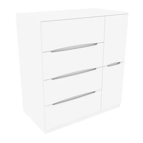 Комод Дельта №2, Білий, 1090/610/1200