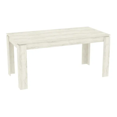 Стол обеденный LINK 2, Дуб Крафт Белый, 1600х800х750