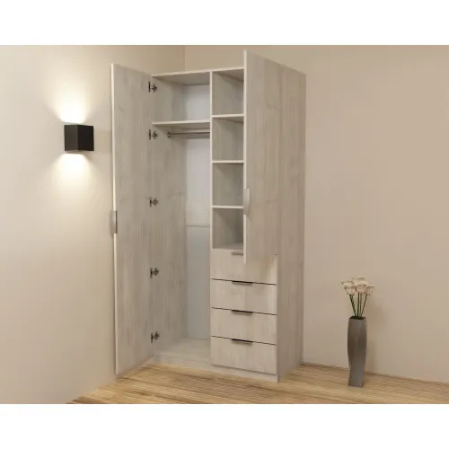 Шкаф Кристалл 1, Дуб Шамони Светлый, 1000х520х2100