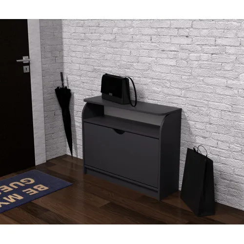 Тумба для обуви №3, Антрацит, 800/250/650