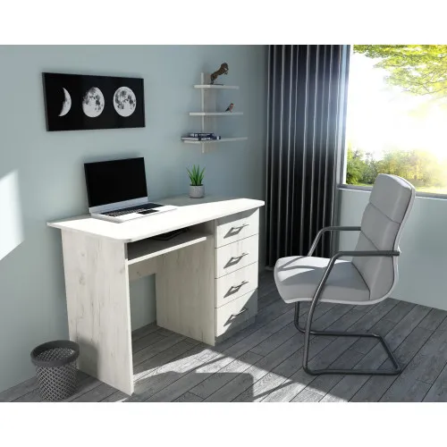 Стол письменный СП-1 №11, Дуб Крафт Белый, 900/550/760