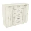 Комод №5, Дуб Крафт Білий, 1200/450/1000