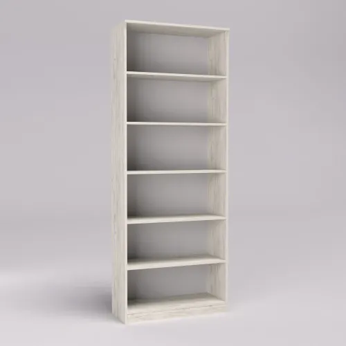 Стеллаж ОС-1, Дуб Крафт Белый, 800/340/2100