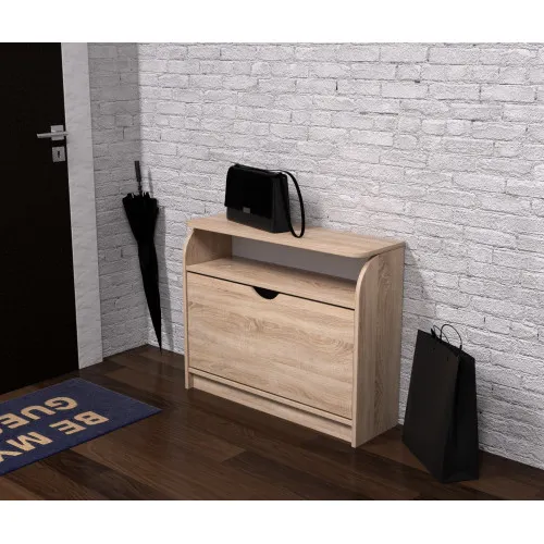 Тумба для обуви №3, Дуб Сонома, 800/250/650