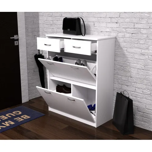 Тумба для обуви №4, Белый, 800/350/1010