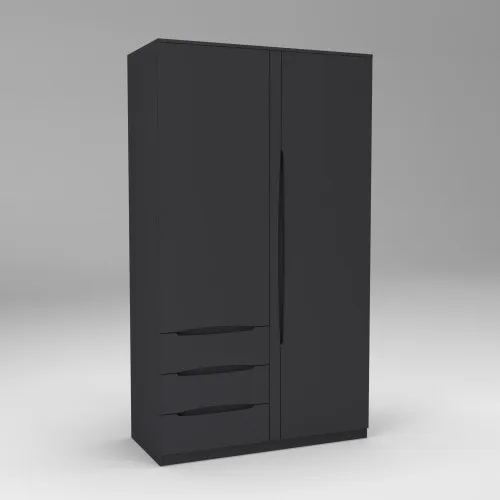 Шкаф Дельта 1, Антрацит, 1200х550х2100