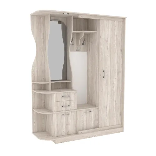 Прихожая Люкс-купе LUX, Самоа Дымчатый, 1600/400/2100