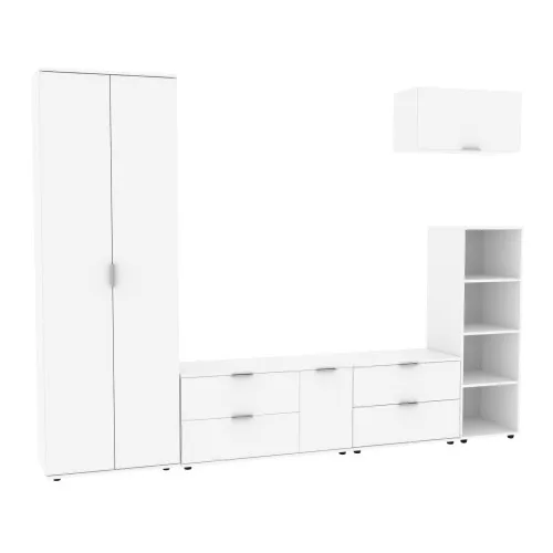 Стенка в гостиную Ketrin-3, Белый, 2820х425х2100