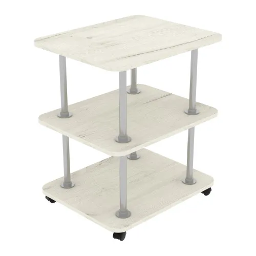 Тумба мобільна ТМ-4, Дуб Крафт Білий, 550/450/700