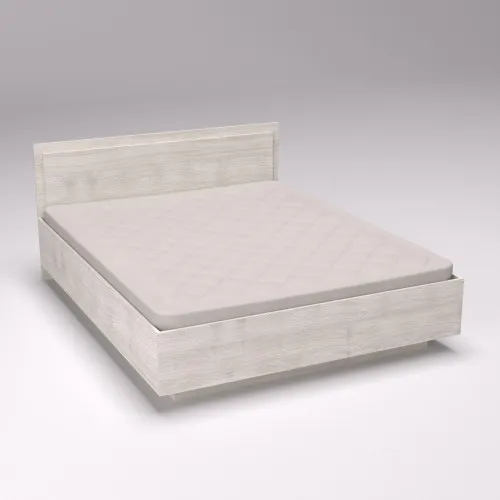 Кровать Кристалл №2 двуспальная, Дуб Шамони Светлый, 2035х1632х850