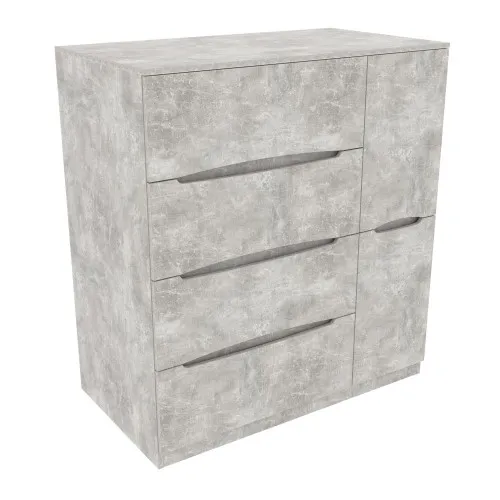 Комод Дельта №2, Бетон, 1090/610/1200
