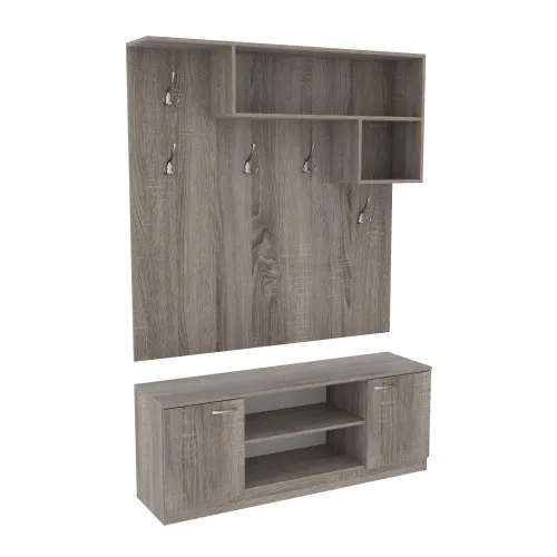 Прихожая ГКШ-10, Дуб Сонома Трюфель, 1300/350/1900