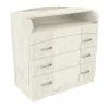 Комод пеленальный №2, Дуб Крафт Белый, 864/465/916
