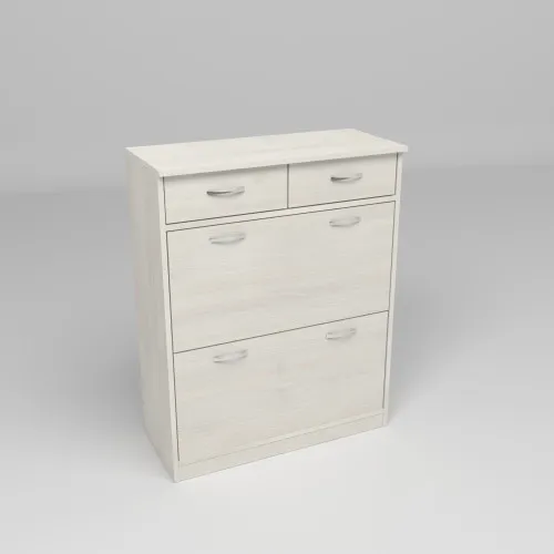 Тумба для обуви №4, Дуб Шамони Светлый, 800/350/1010