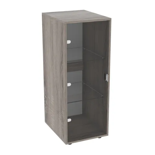 Пенал зі склом Hugo H-5, Дуб Сонома Трюфель, 420/520/1100