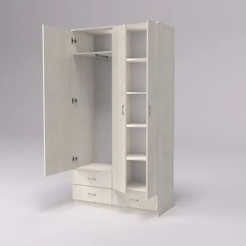 Прихожая ГКШ-8, Дуб Шамони Светлый, 1120/480/2100