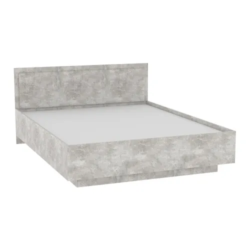 Кровать Кристалл №2 двуспальная, Бетон, 2035х1432х850