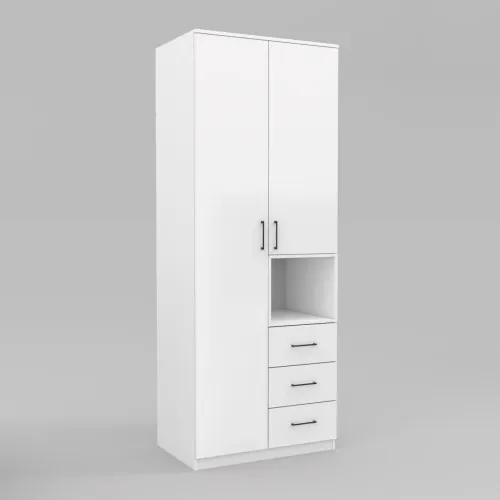 Шкаф для одежды Tetris Т-1, Белый, 800/520/2100