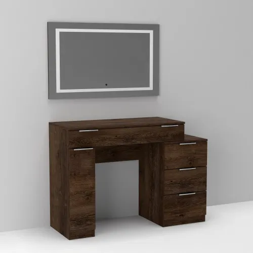 Стол туалетный Трюмо Кристалл, Дуб Конкордия, 1200/452/847