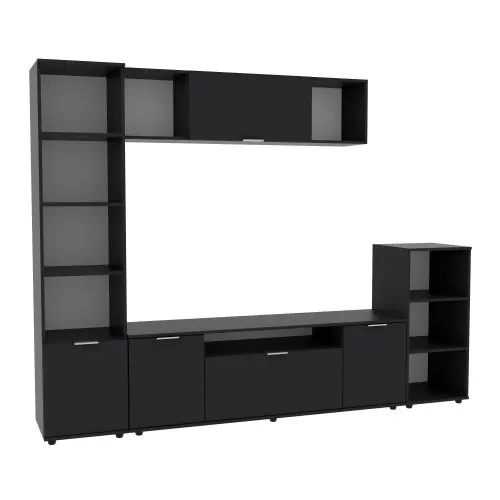 Стенка в гостиную Ketrin-4, Антрацит, 2440х425х1880