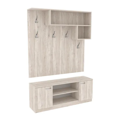 Прихожая ГКШ-10, Самоа Дымчатый, 1300/350/1900