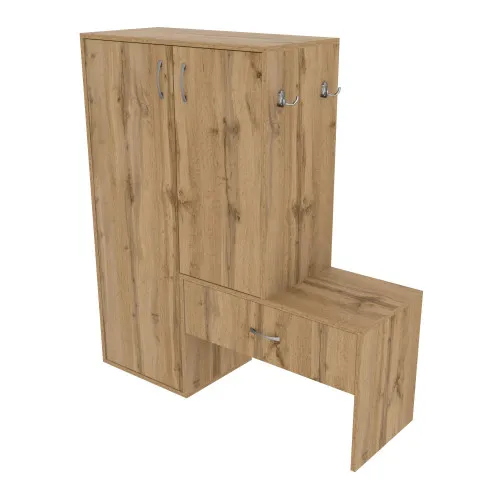 Тумба для обуви №6, Дуб Аппалачи, 1100/360/1200