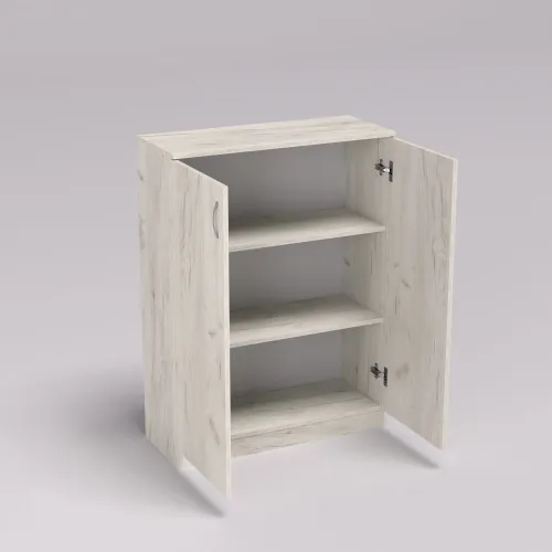 Тумба офисная ОСМ-2, Дуб Крафт Белый, 800/320/1080