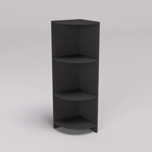 Тумба офисная ОКМ-1 угловая, Антрацит, 320/320/1080