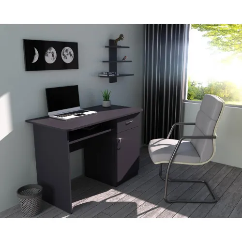 Стол письменный СП-1 №10, Антрацит, 1100/550/760