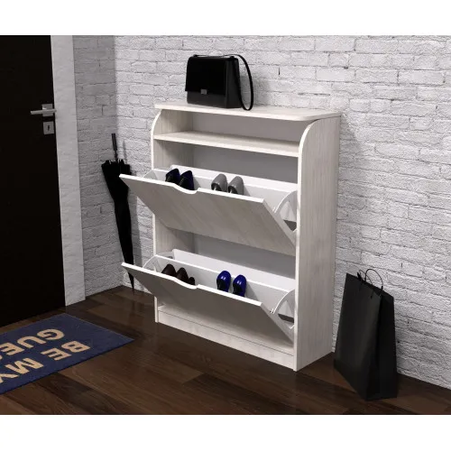 Тумба для обуви №1, Дуб Шамони Светлый, 800/250/1000