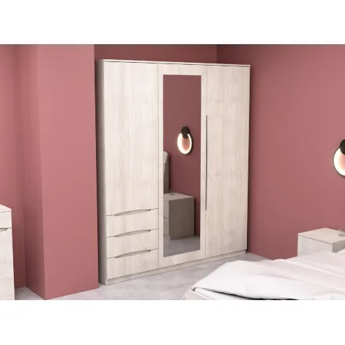 Шкаф Дельта 2, Дуб Шамони Светлый, 1800х550х2100