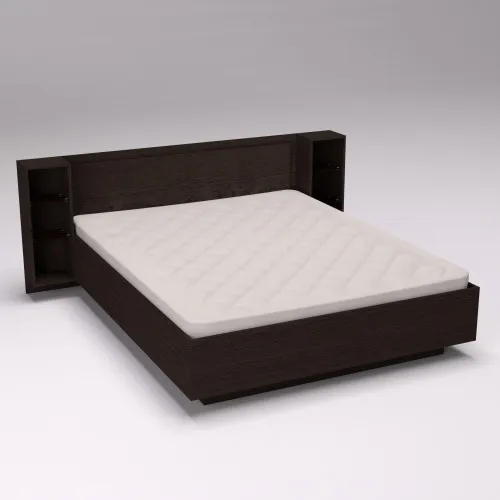 Кровать Кристалл №1 двуспальная, Венге Магия, 2035х2176х850