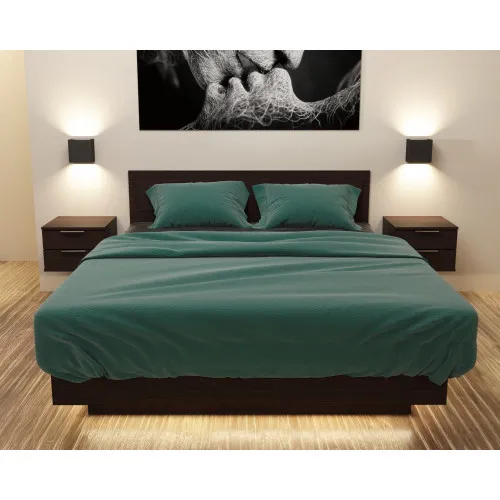 Кровать Кристалл №2 двуспальная, Венге Магия, 2035х1432х850