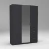 Шкаф Кристалл 2, Антрацит, 1500х520х2100
