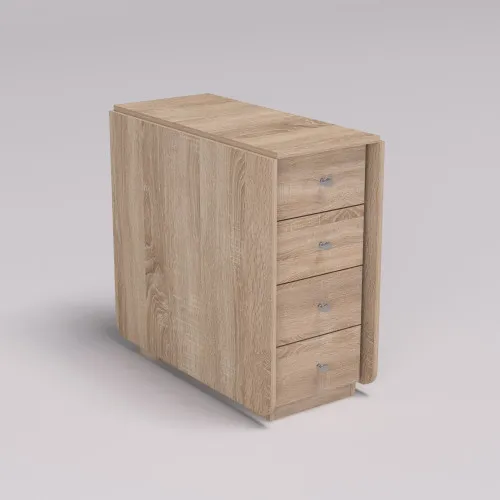 Стіл-тумба №5 Комбі, Дуб Сонома, 380х800х750