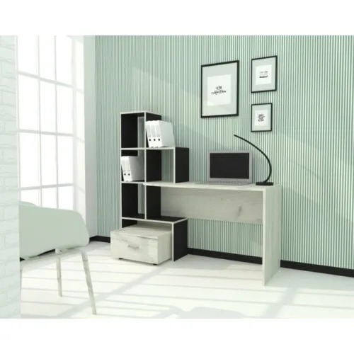 Стол письменный СП-1 №2, Дуб Крафт Белый/Венге Магия, 1500/550/1500Дуб