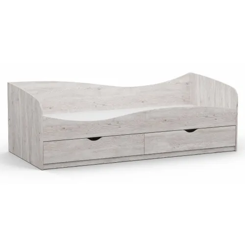 Кровать односпальная L-11, Самоа Дымчатый, 2030х937х680