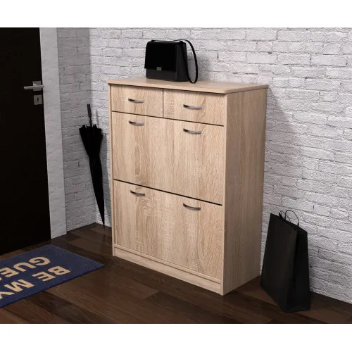 Тумба для обуви №2, Дуб Сонома, 800/350/1010