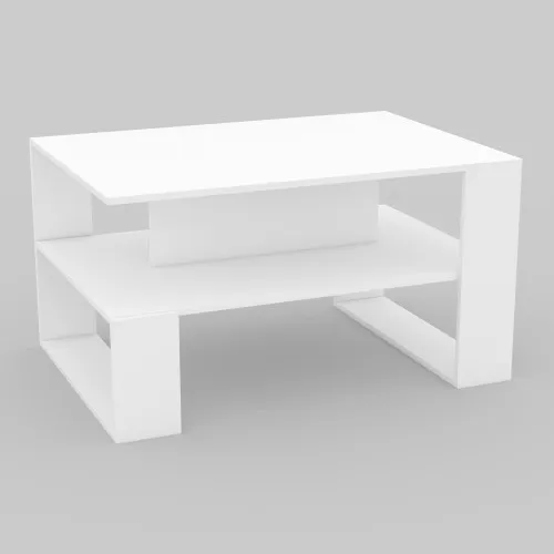 Стіл журнальний Квант №5, Білий, 1000/700/550